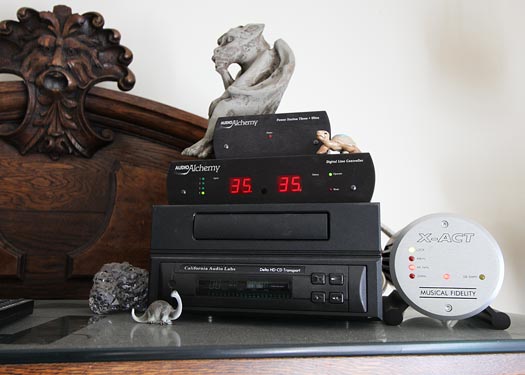 audio alchemy preamp and California Audio Labs Delta HD-CD transport