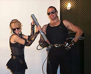 madonna and the laser